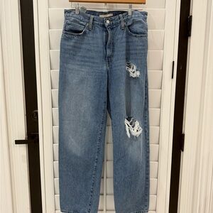 Levi's‎ 94 Baggy Jeans Distressed Light Wash Denim Size 28